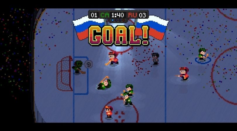 REVIEW: 'Super Blood Hockey' Takes You Back to NES-era Sports (Switch) 1 Super Blood Hockey