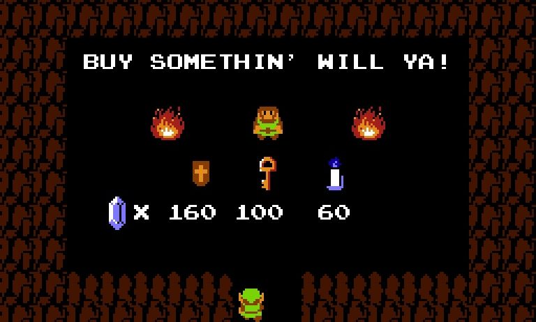 Zelda Dungeon Maker shop from Legend of Zelda e1569721491879