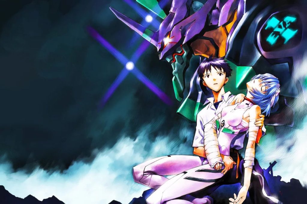 FINDING MYSELF IN MEDIA: Mental Health, Shinji, and Asuka in Neon Genesis Evangelion 1 Shinji Ikari, Rey Ayanmi, and Eva Unit-01 from Neon Genesis Evangelion - Neon Genesis Evangelion blu-ray