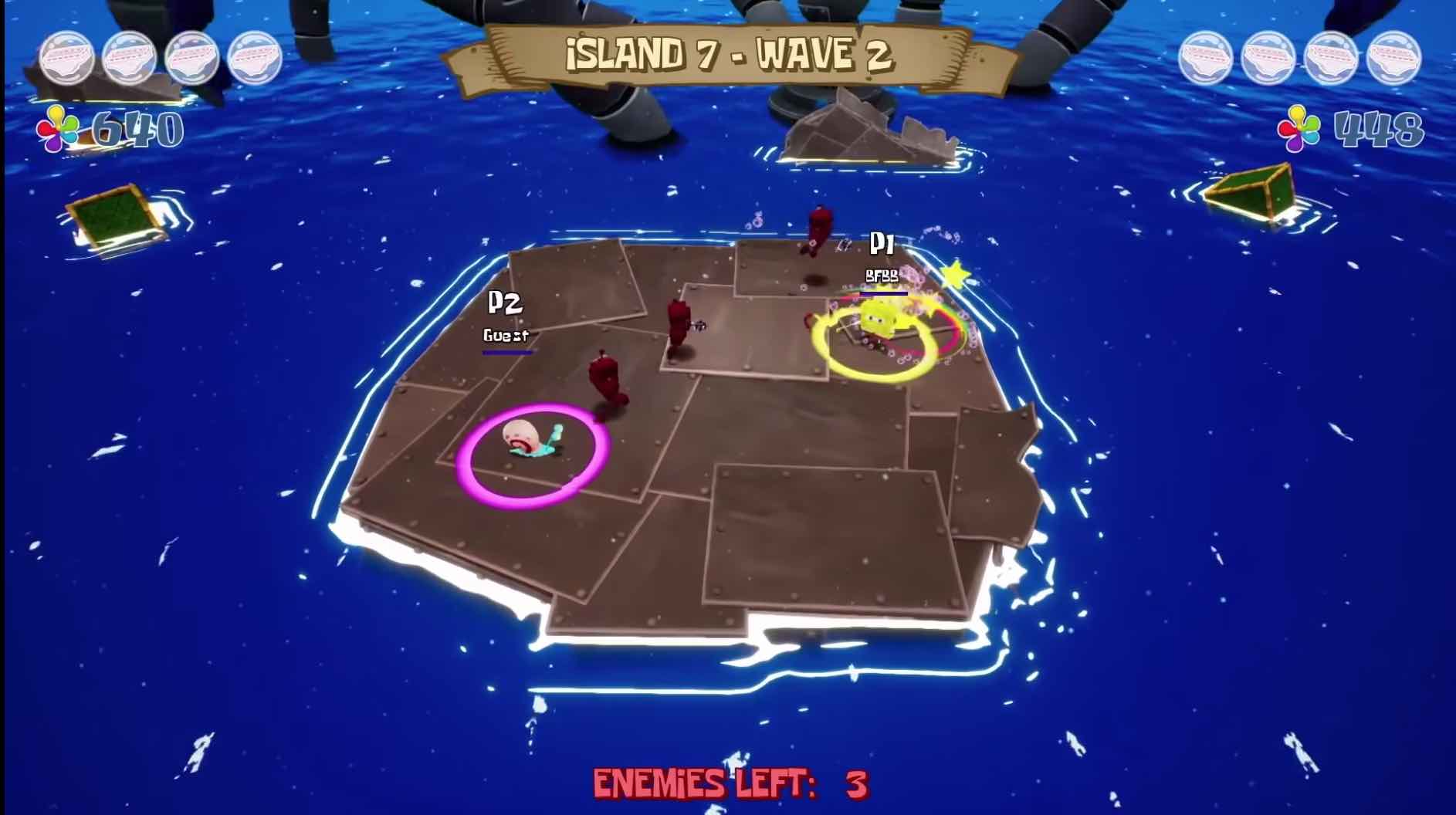 Battle For Bikini Bottom Multiplayer Gameplay