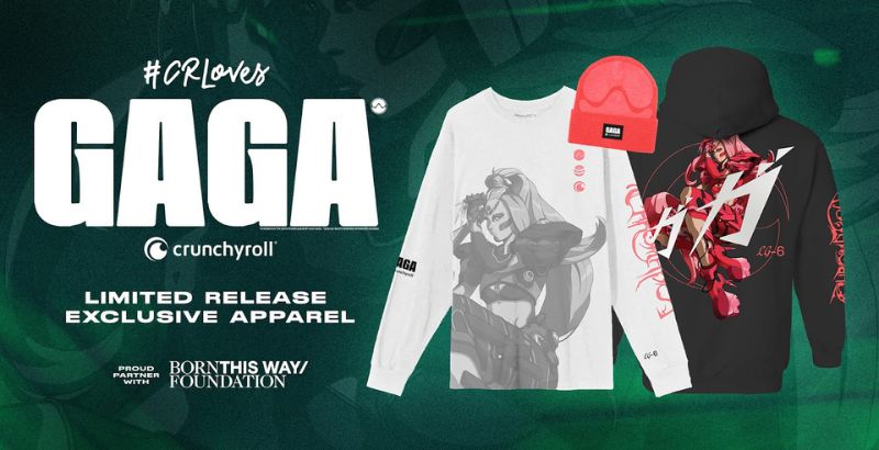 Crunchyroll x Lady Gaga Team Up For Another Chromatica Streetwear Collab 1 Crunchyroll Loves x Lady Gaga