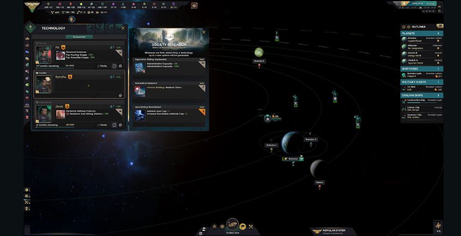star Trek Infinite Research Tree