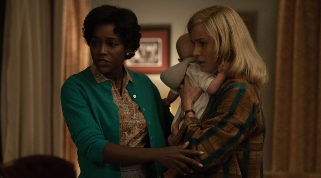 Aja Naomi King as Harriet in Lessons In Chemistry