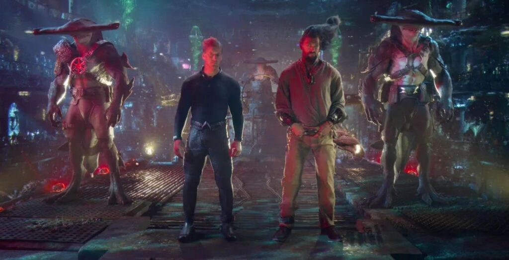 Patrick Wilson and Jason Momoa in Aquaman and the Lost Kingdom