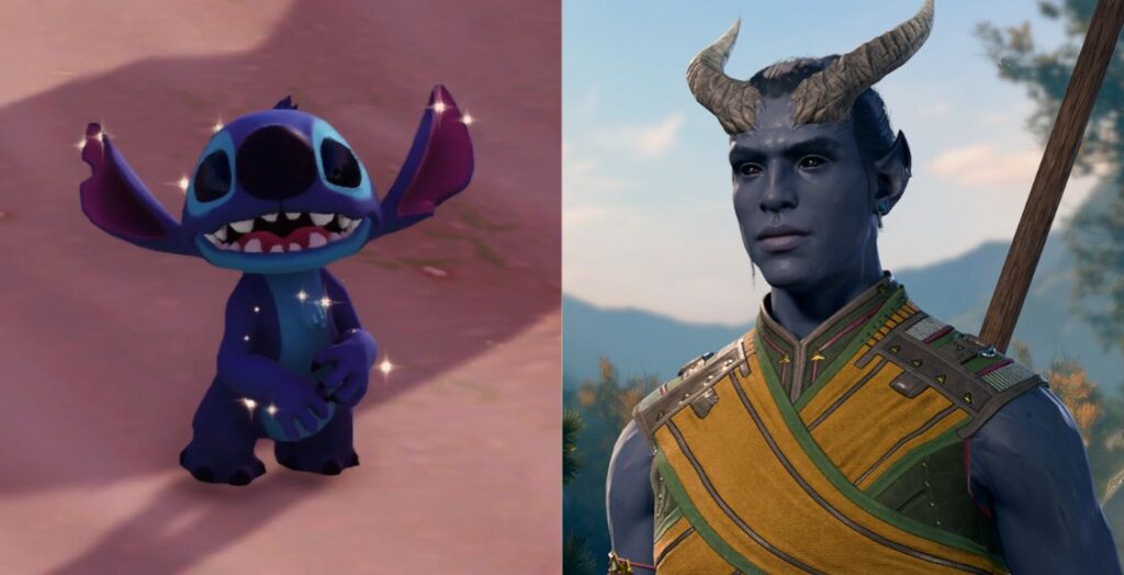 Disney Dreamlight Valley Villagers As Baldur's Gate 3 Companions - Stitch the Monk