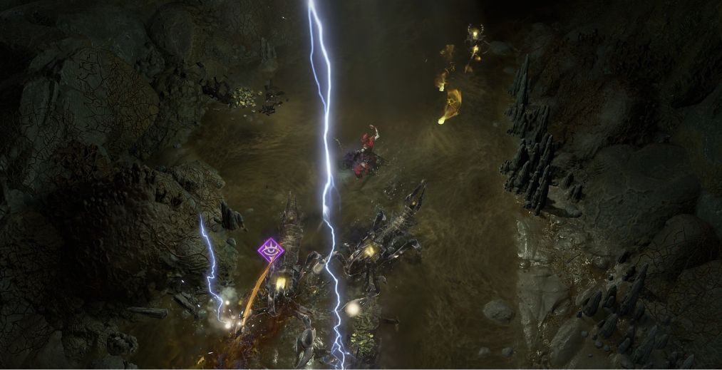 Diablo 4 sorcerer fighting constructs
