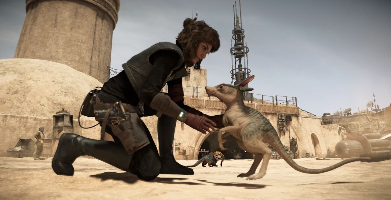 A scurrier you can pet in Star Wars Outlaws
