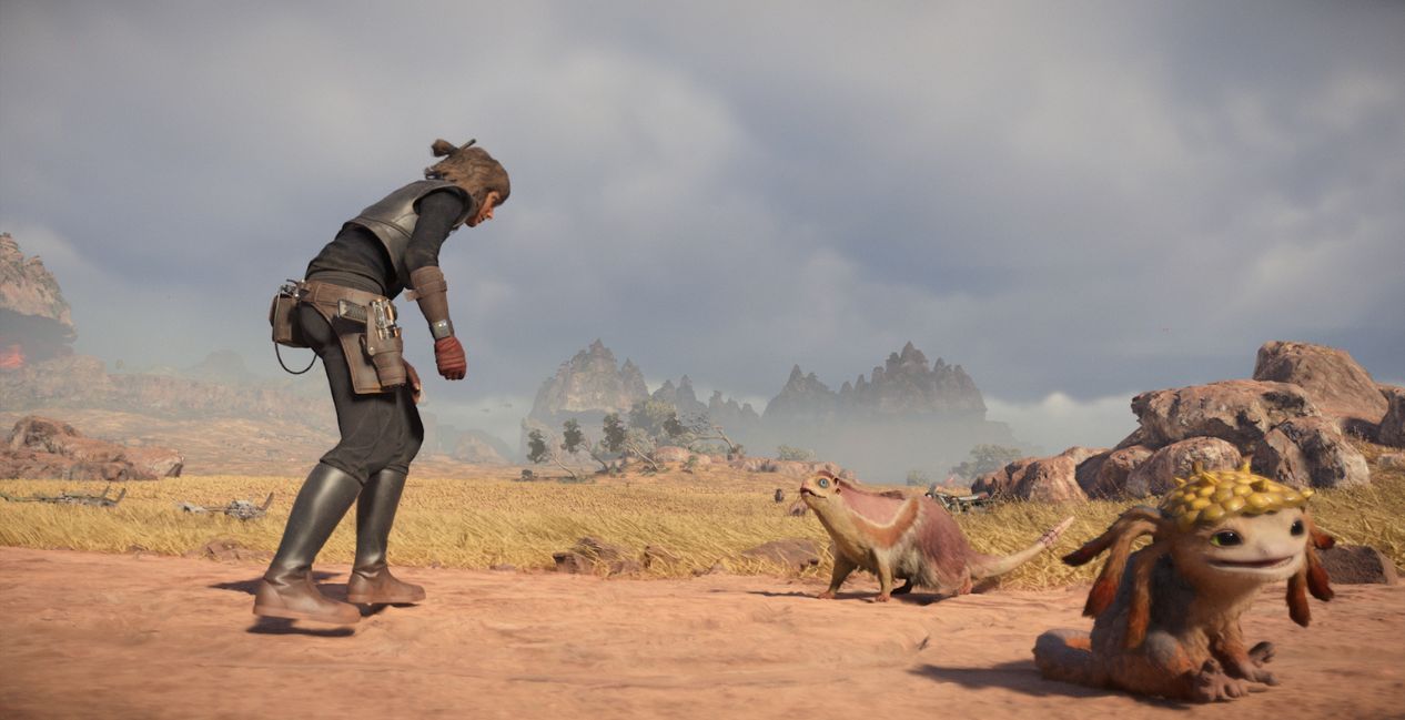 A gushiro you can pet in Star Wars Outlaws