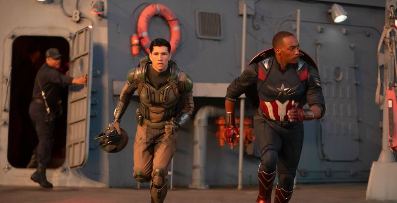 Danny Ramirez and Anthony Mackie in ‘Captain America Brave New World’