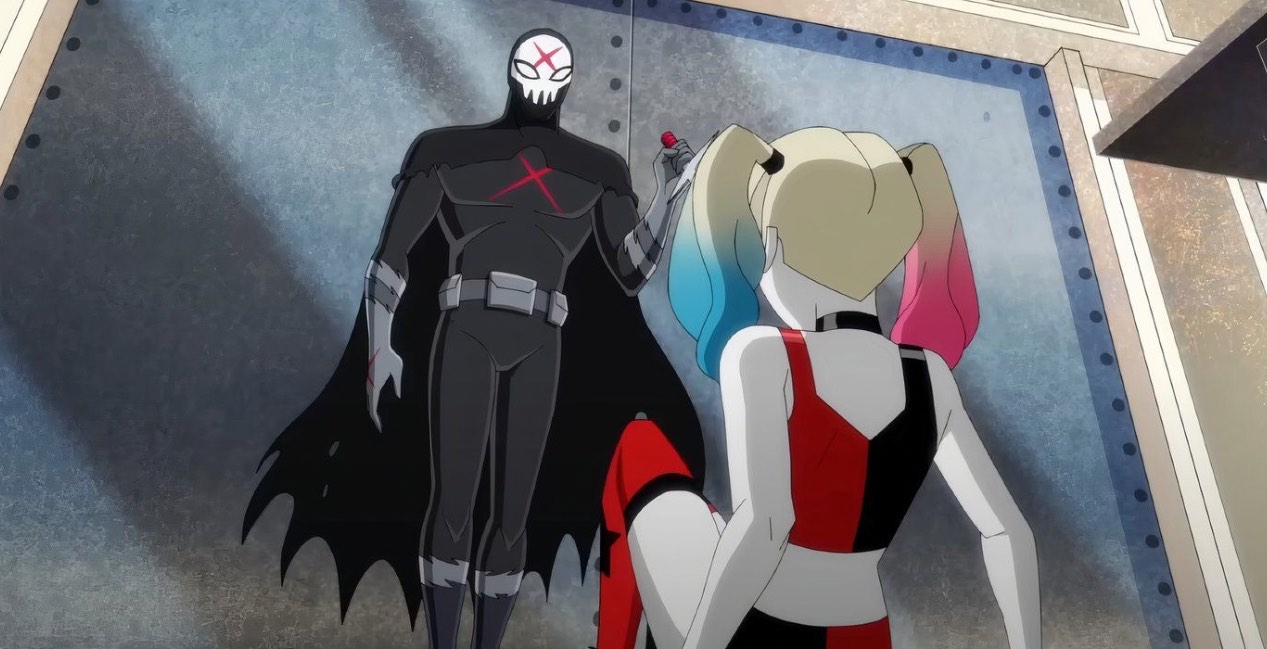 The Red X appears in front of Harley Quinn. 