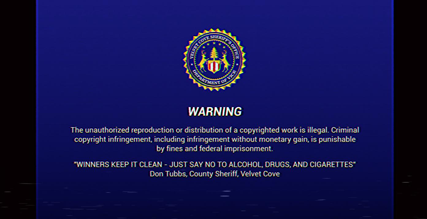 Expansive Trigger Warnings In 'Lost Records: Bloom & Rage' Still Miss The Point 4 Lost Records: Bloom & Rage version of an anti-piracy warning.