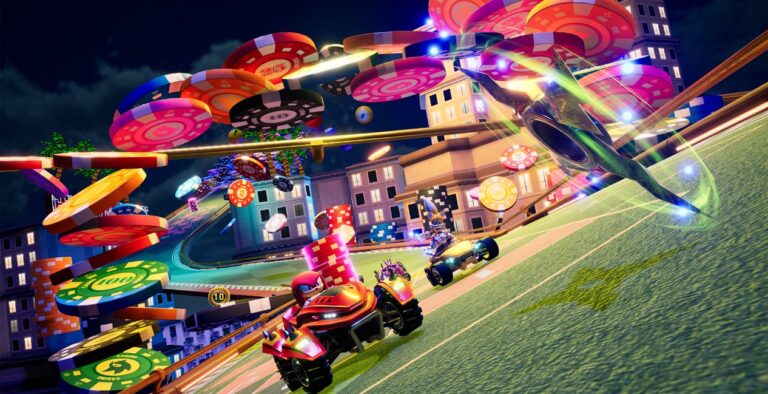 Still from Sonic Racing CrossWorlds game
