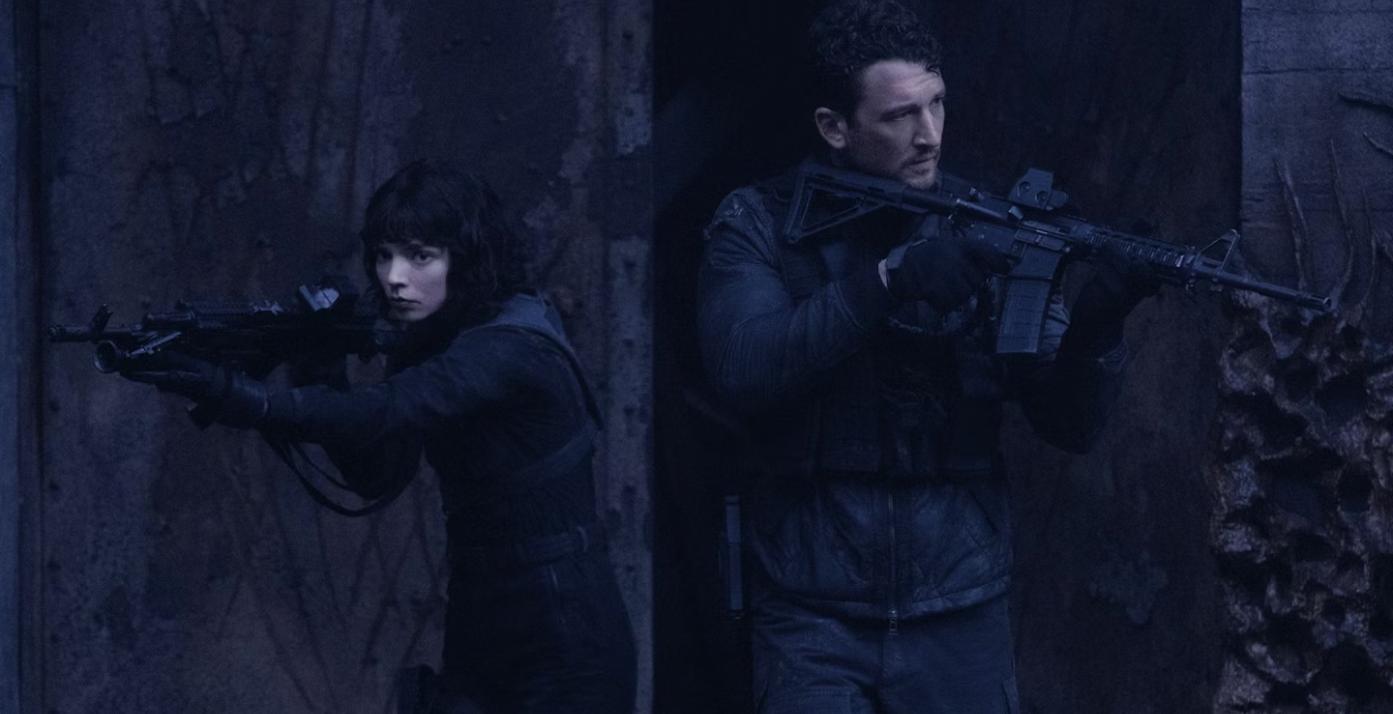 Miles Teller and Anya Taylor-Joy in The Gorge (2025) from AppleTV+, directed by Scott Derrickson.