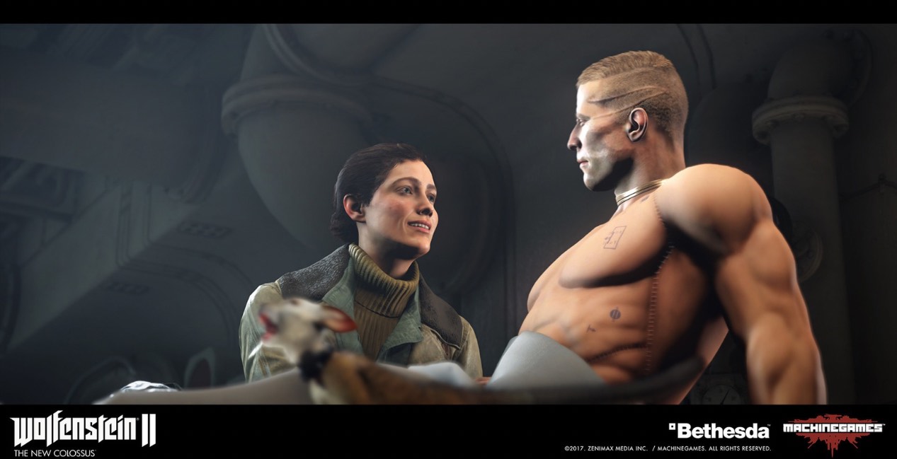 BJ & Anya Blazkowicz in Wolfenstein II - Best Video Game Love Story