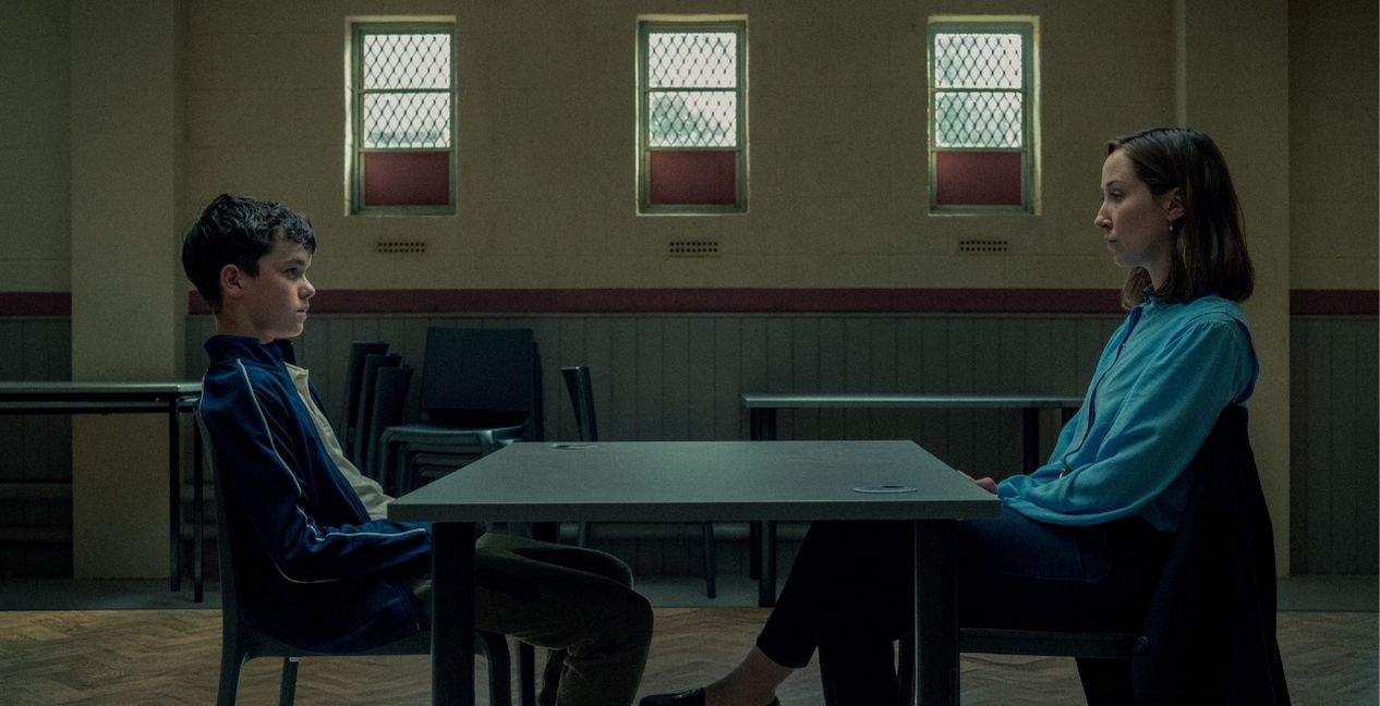 Owen Cooper and Erin Doherty in Adolescence (2025)