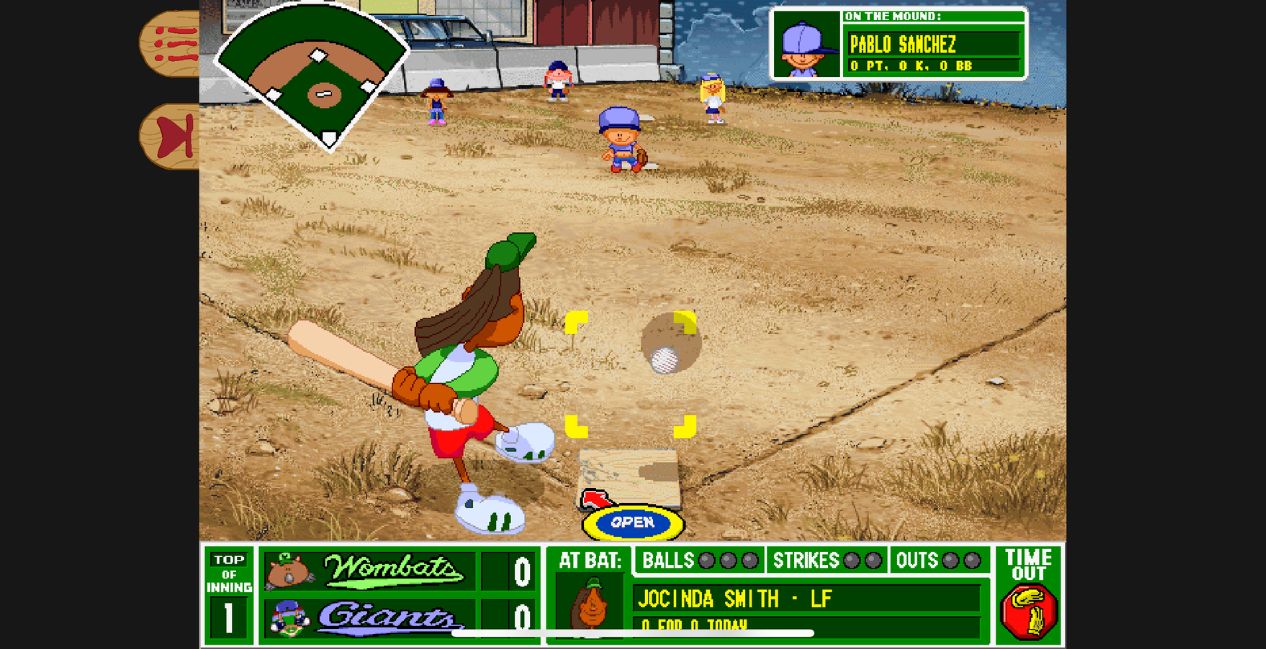 Gameplay from Backyard Baseball 97