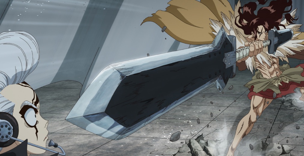 Tsukasa threatens Xeno in Dr Stone Science Future