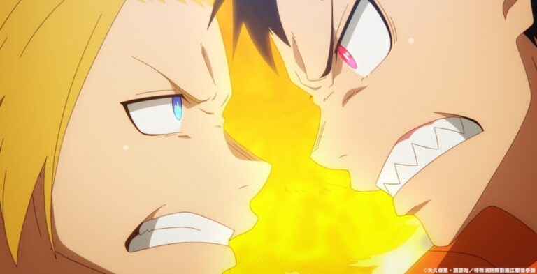 Arthur and Shinra in Fire Force Season 3 Episode 1