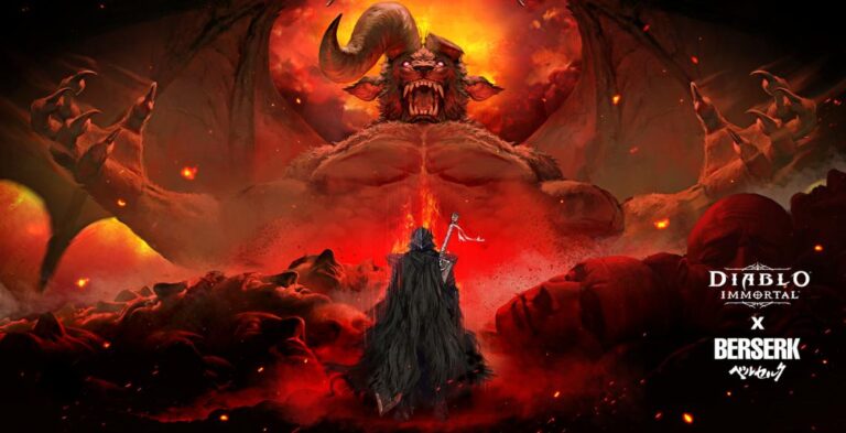 Diablo Immortal x Berserk - Struggler's Path promotional art.