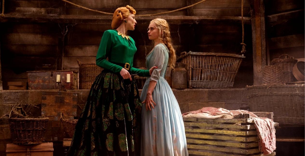 Cate Blanchett and Lily James in Cinderella (2015)