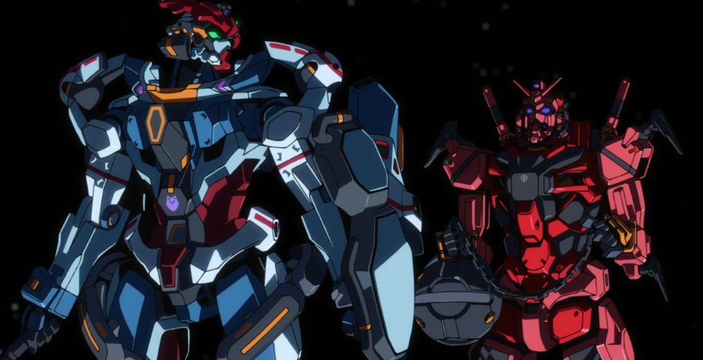 A scene from Mobile Suit Gundam GQuuuuuuX Episode 3